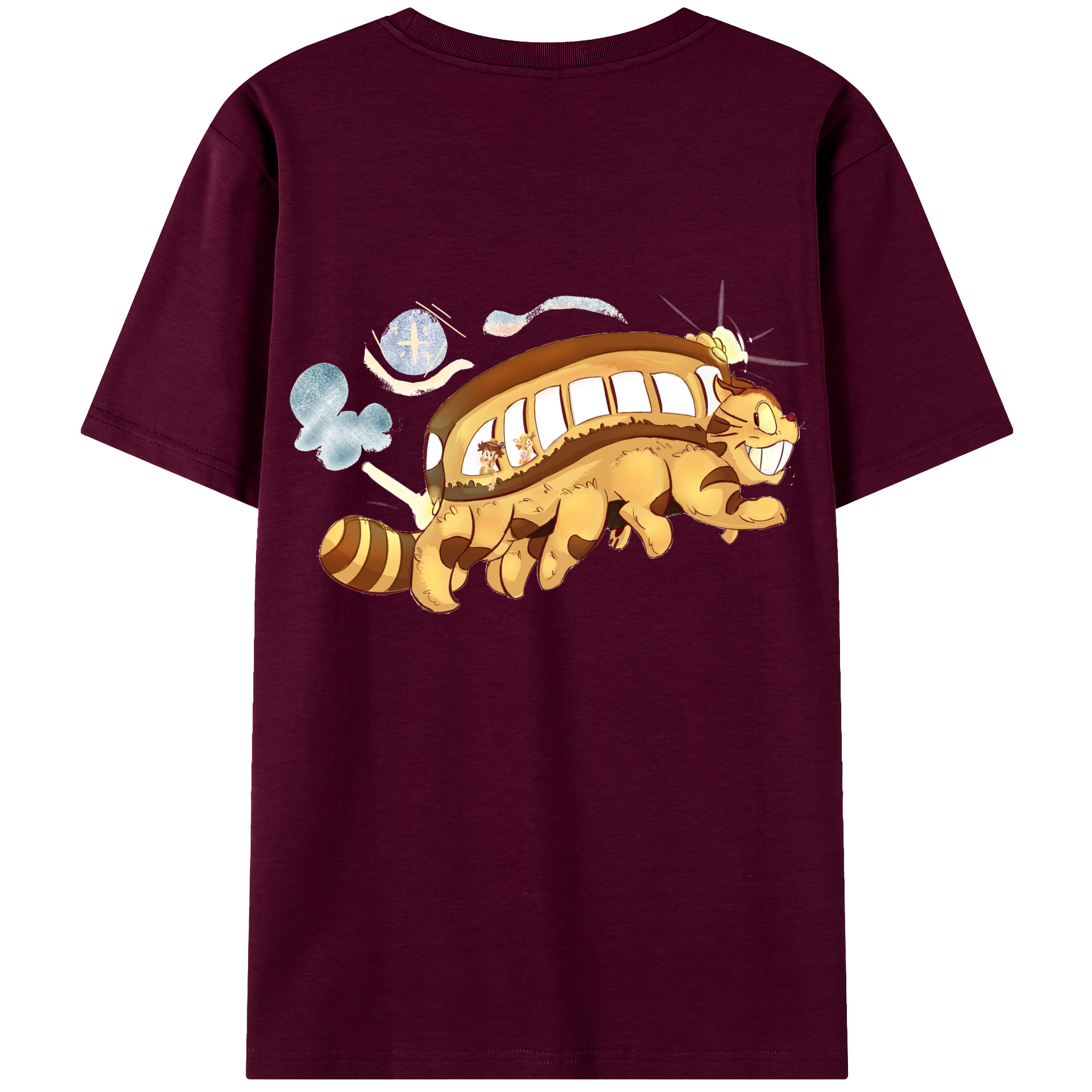 （画像用） となりのトトロ 草壁メイ 草壁サツキ My Neighbor Totoro Satsuki Kusakabe Mei Kusakabe レディース半袖Tシャツ(バックプリント)